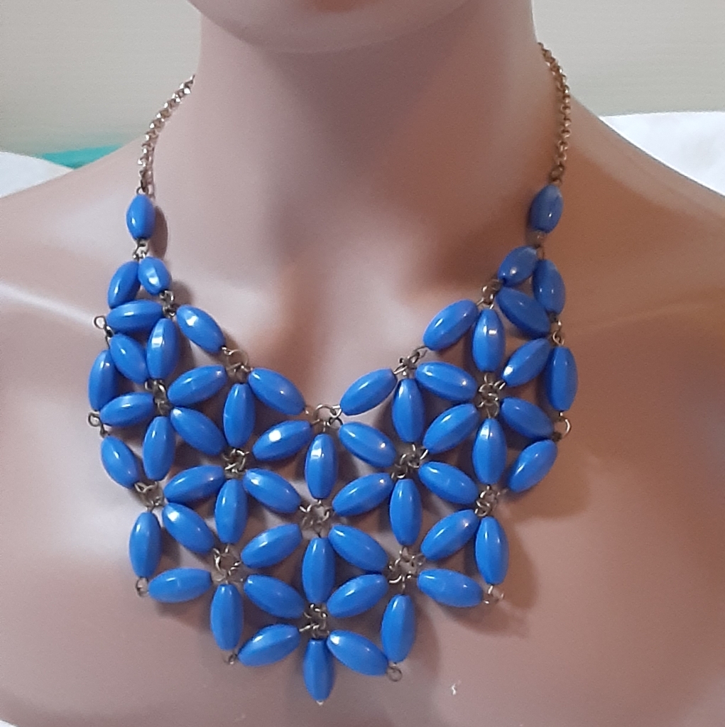Jane Stone Blue Beaded Necklace